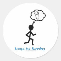 Cerveza - me guarda el correr pegatina
