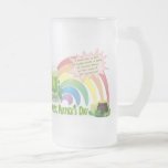 CERVEZA, MINA DE ORO Y ARCO IRIS VERDES TAZA DE CAFÉ