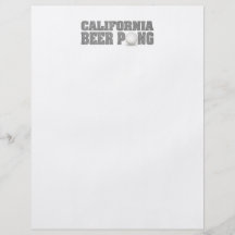 Cerveza Pong de California Tarjetas Publicitarias