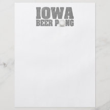 Cerveza Pong de Iowa Tarjetas Informativas