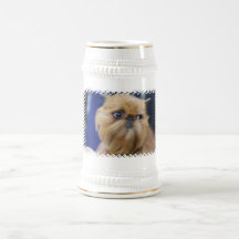 Cerveza Stein del perro de Bruselas Griffon Taza