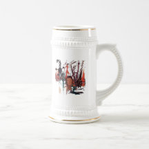 Cerveza Stein del "tiempo extraño" Tazas De Café