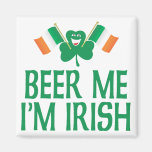 Cerveza yo soy irlandés imanes de nevera