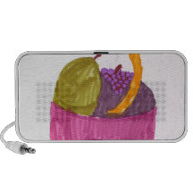 Cesta de fruta PC altavoces