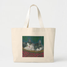 Cesta de gatitos bolsas