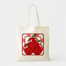 Cesta de Kawaii Apple (chica) Bolsas
