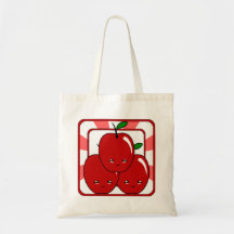 Cesta de Kawaii Apple (muchacho) Bolsas
