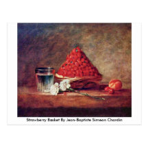 Cesta de la fresa de Jean-Baptiste Simeon Chardin Tarjeta Postal