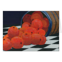 Cesta de naranjas tarjetón