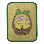 Cesta de Pascua de la Cuero-Mirada Manga De iPad
