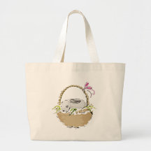 Cesta de Pascua del conejito Bolsa De Mano