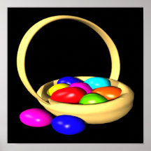 Cesta de Pascua Posters