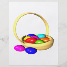 Cesta de Pascua Tarjeta Publicitaria