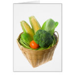 Cesta de verduras tarjeton
