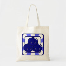 Cesta del arándano de Kawaii (muchacho) Bolsa