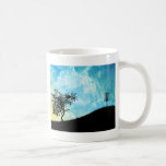 Cesta en una colina #2 taza