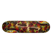 Cestas de fruta del día de fiesta tabla de patinar