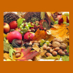 Cestas por completo de otoño posters