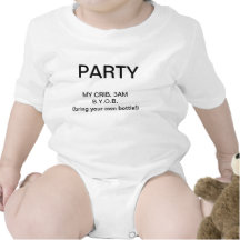 Chaleco del bebé del fiesta camisetas