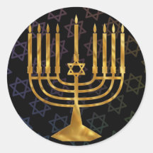 Chanukah feliz etiqueta
