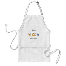 Chanukkah feliz delantal