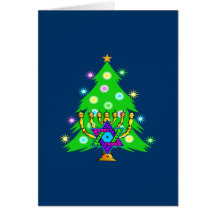 Chanukkah y navidad felicitaciones