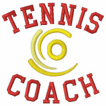 Chaqueta bordada del coche de tenis