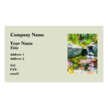 Charca de Koi Plantillas De Tarjeta De Negocio