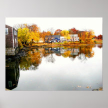 Charca del molino - South End, Portsmouth, NH Poster