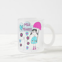 Charcos de fango del amor del chica I Tazas De Café
