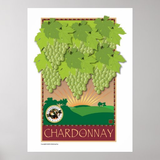 Chardonnay-Impresión Poster