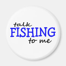 Charla que pesca a mí iman de frigorífico
