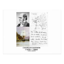 Charles Darwin (beagle Phylogenetics de Darwin HMS Tarjetas Postales