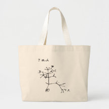 Charles Darwin - pienso (el negro) Bolsa