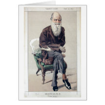 Charles Darwin Vanity Fair carda Felicitaciones