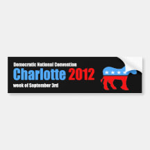 Charlotte 2012 etiqueta de parachoque