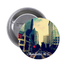 Charlotte, N.C. Button Pins