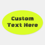 Chartreuse Calcomanías De Ovales Personalizadas