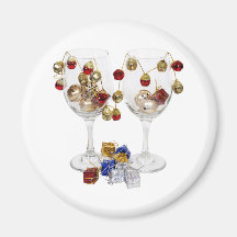 CheerfulWineGlasses053110 Imán De Frigorifico
