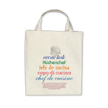 chef de cuisine bolsas lienzo