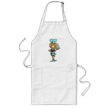 Chef de repostería de sexo femenino - camisetas y  delantal