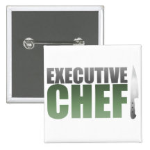 Chef ejecutivo verde pin