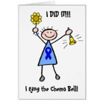 Chemo Bell - mujer de Blue Ribbon Felicitacion