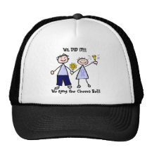 Chemo Bell - mujer de la cinta de la lavanda Gorro De Camionero