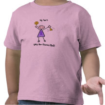 Chemo Bell - mujer violeta de la cinta Camiseta