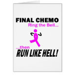 Chemo final corre mucho - cáncer de pecho felicitacion 