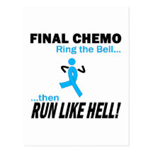 Chemo final corre mucho - cáncer de próstata tarjetas postales