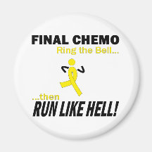 Chemo final corre mucho - cáncer testicular imanes de nevera