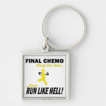 Chemo final corre mucho - cáncer testicular llaveros