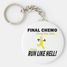 Chemo final corre mucho - cáncer testicular llavero
